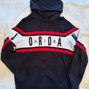 Jordan Black, White, and Red Men's Hoodie